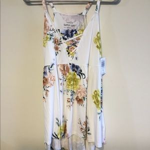 Flowy floral tank top